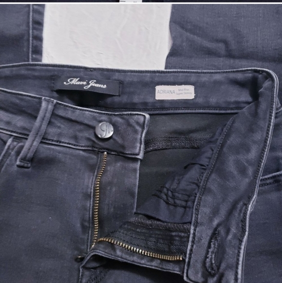 Mavi Adriana Ankle Super Skinny Unfinished Hem in Grey sz 30 MSRP $98 NEW W-323 - Picture 4 of 13